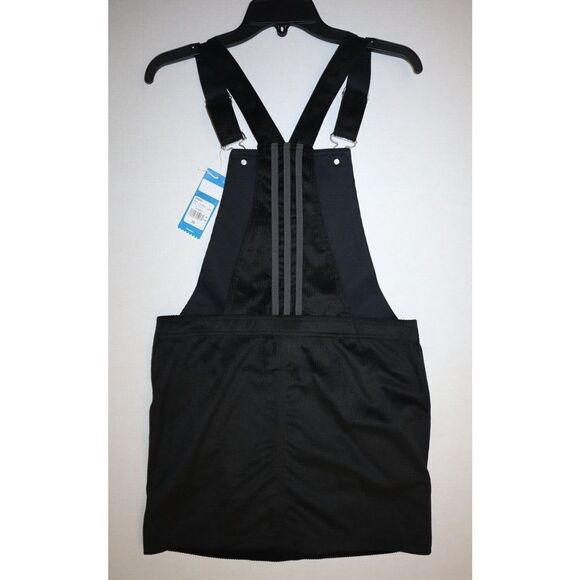 adidas GU2995 Women's Sz S Black Dungaree Overalls Corduroy Dress $100+ - Picture 6 of 6